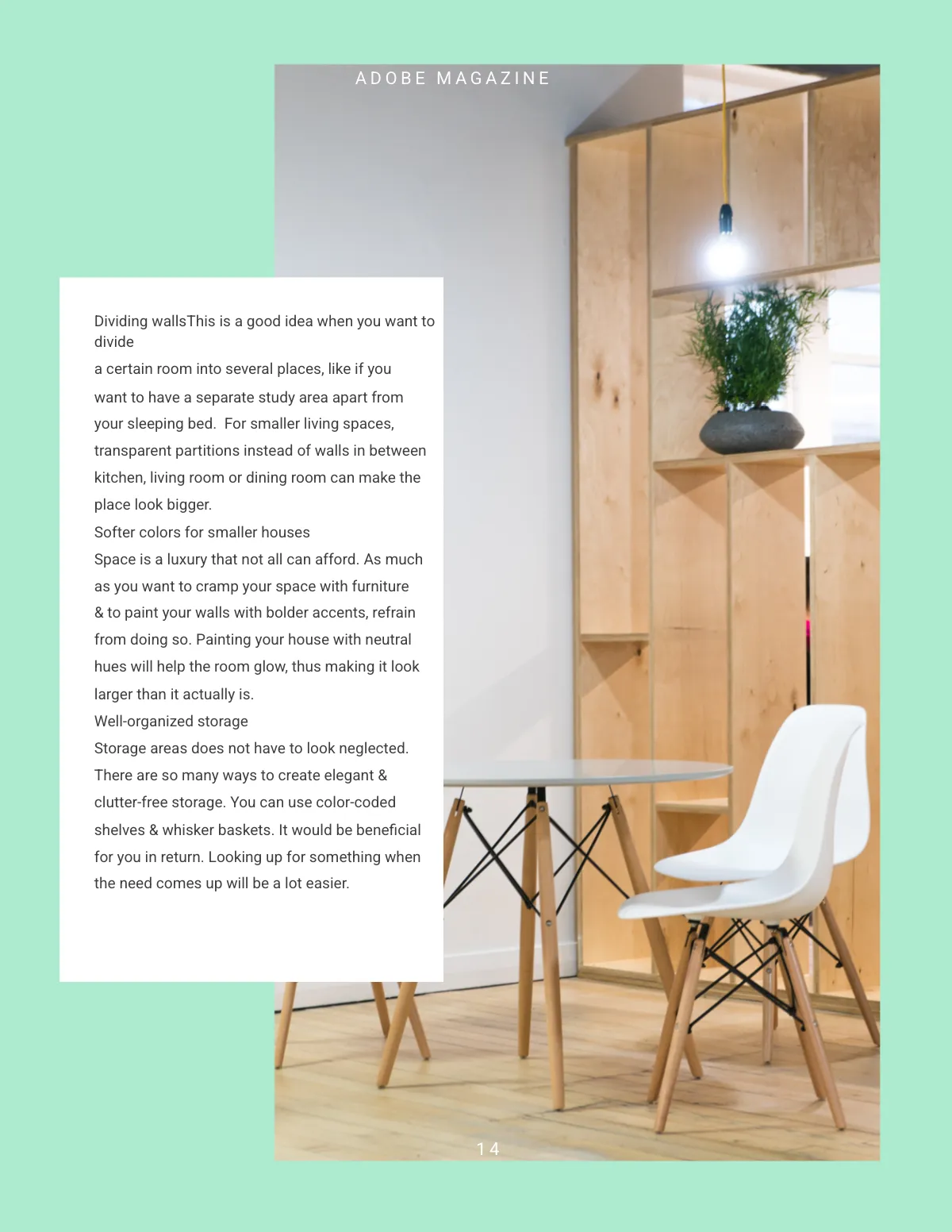 Free Best Interior Design Magazine Template to Edit Online