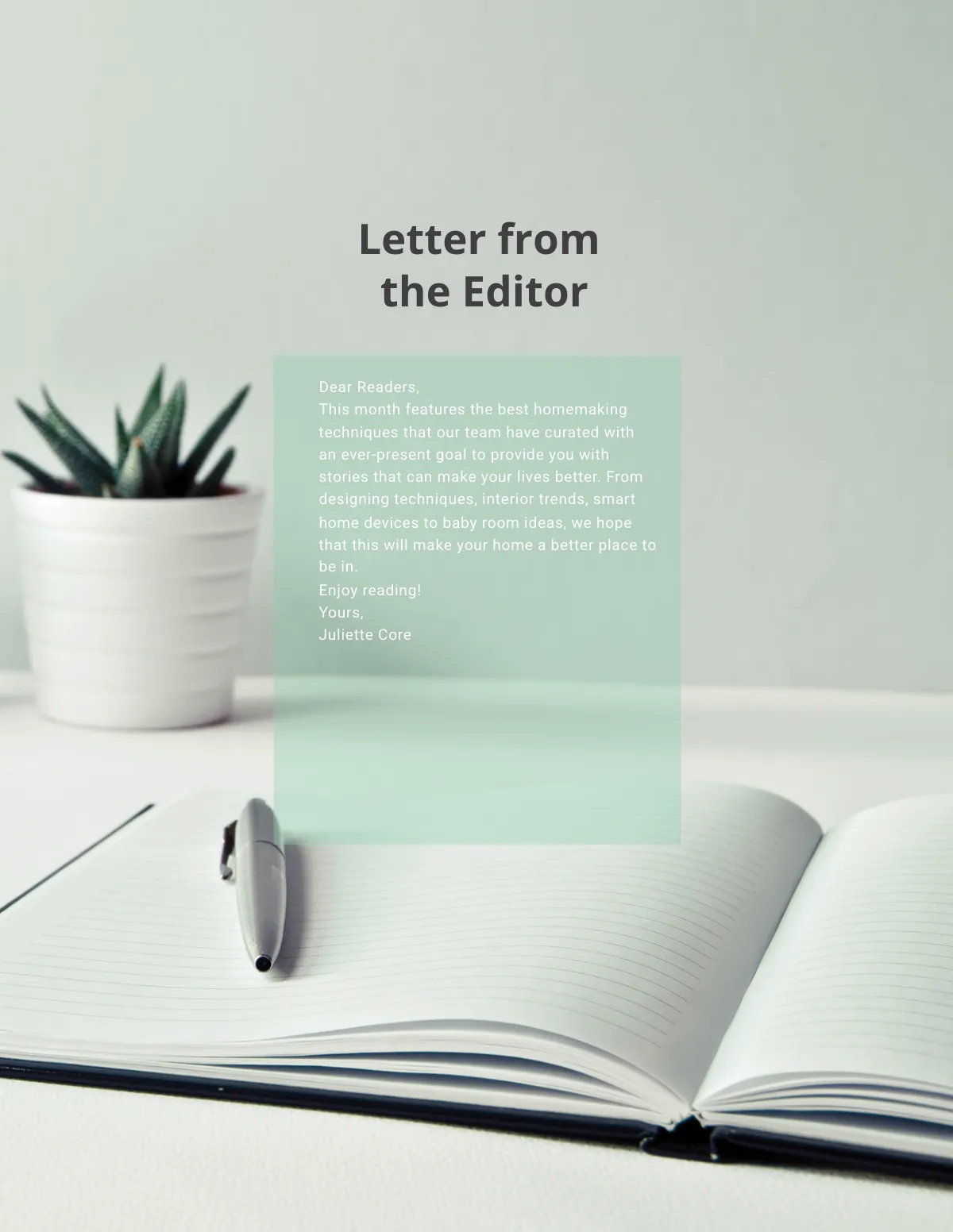 Free Best Interior Design Magazine Template to Edit Online