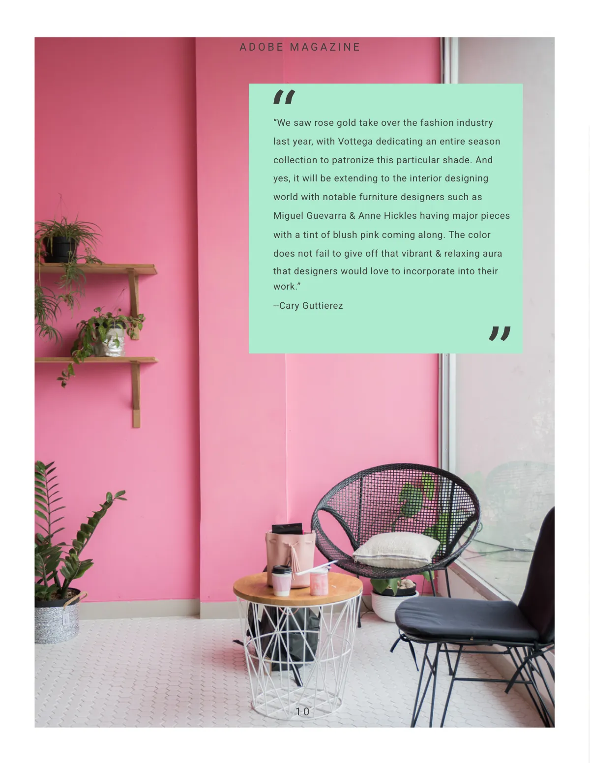 Free Best Interior Design Magazine Template to Edit Online