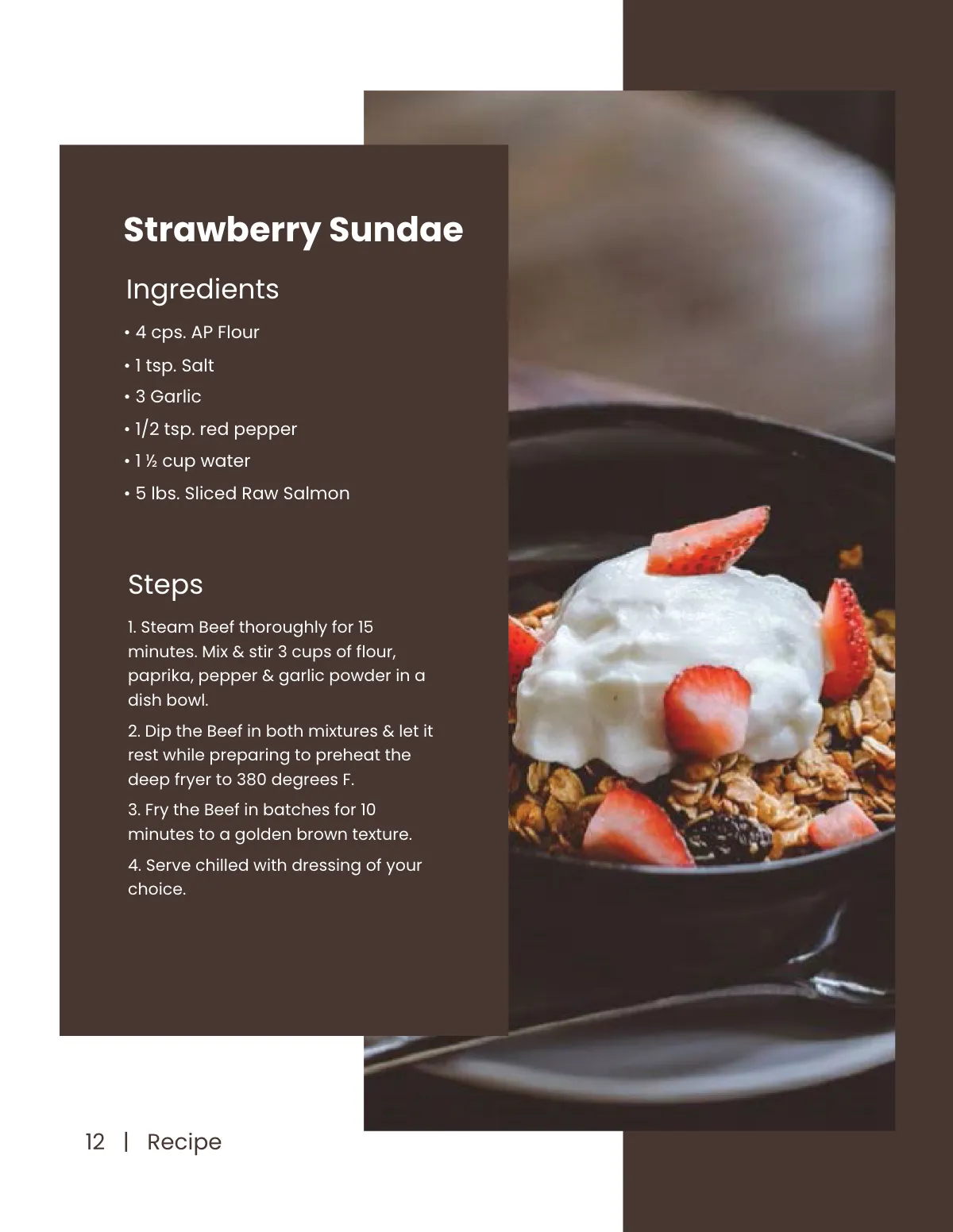 Free Personalized Recipe Template to Edit Online