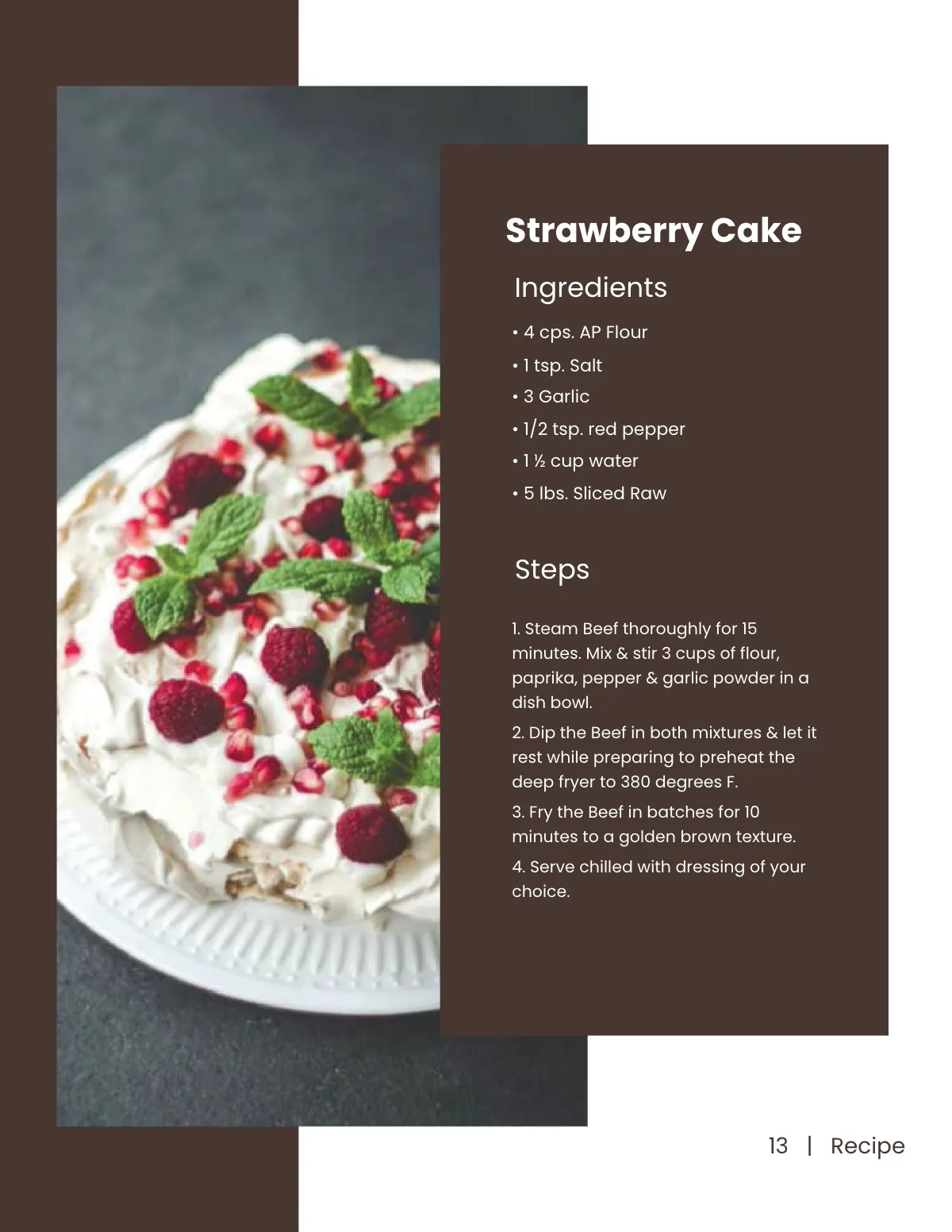 Free Personalized Recipe Template to Edit Online