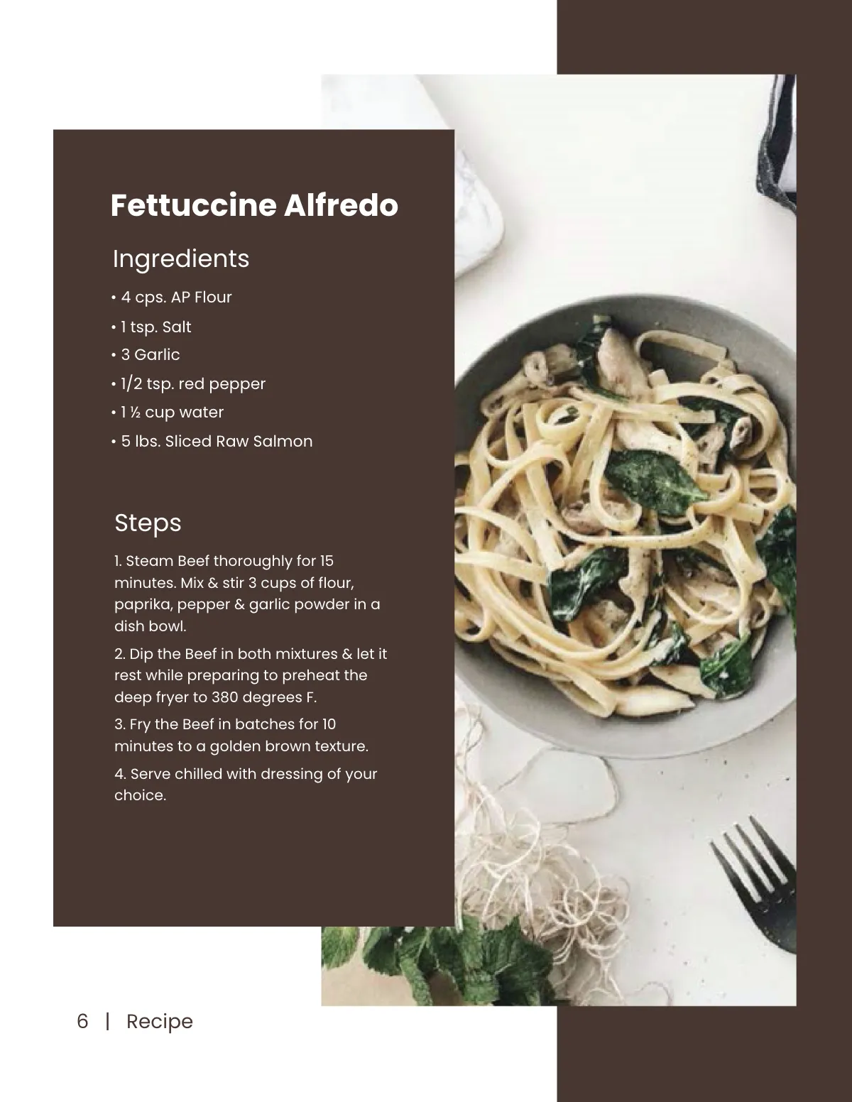 Free Personalized Recipe Template to Edit Online