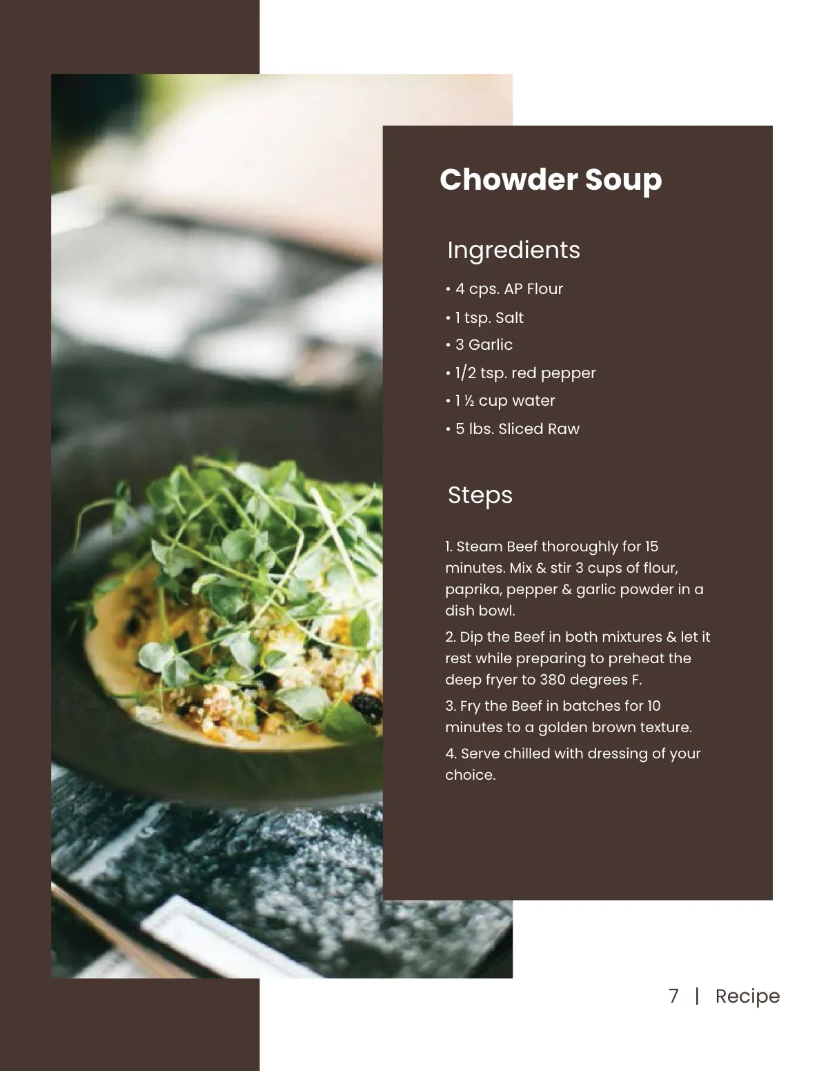 Free Personalized Recipe Template to Edit Online