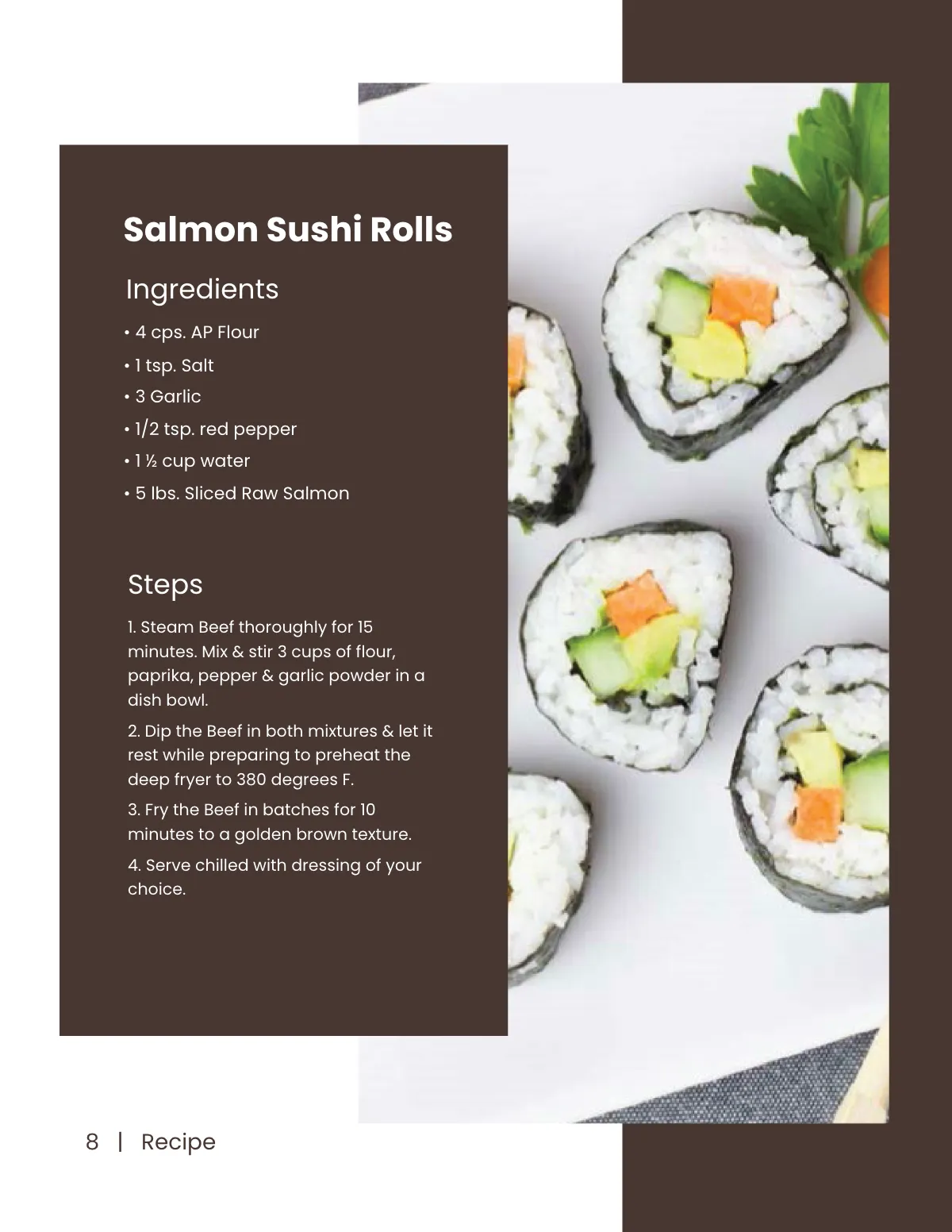 Free Personalized Recipe Template to Edit Online