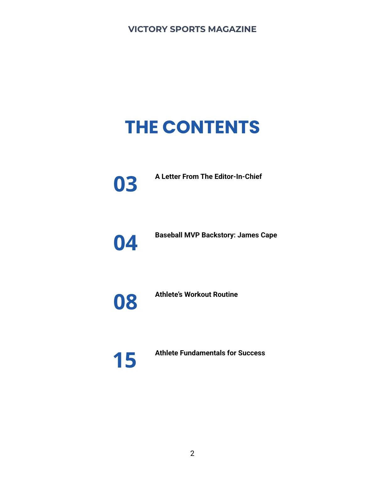 Free Baseball Magazine Template to Edit Online