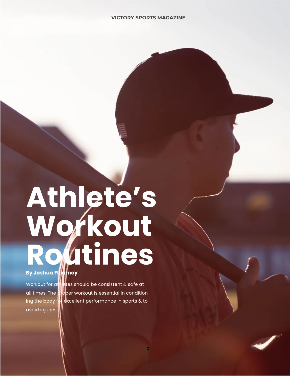 Free Baseball Magazine Template to Edit Online