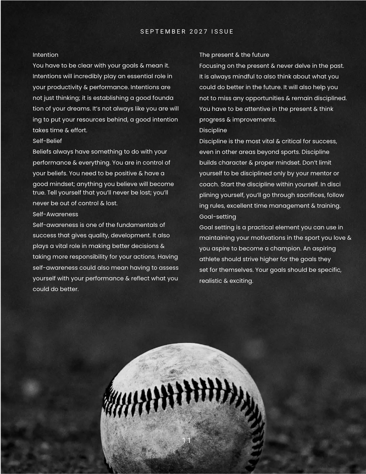 Free Baseball Magazine Template to Edit Online