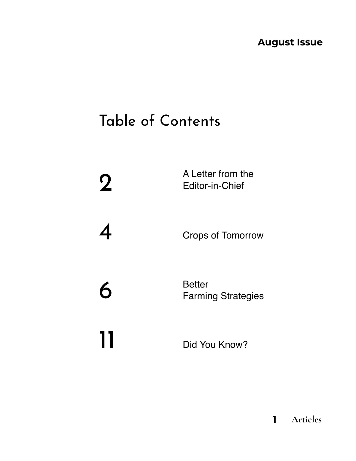 Free Agriculture Magazine Template to Edit Online