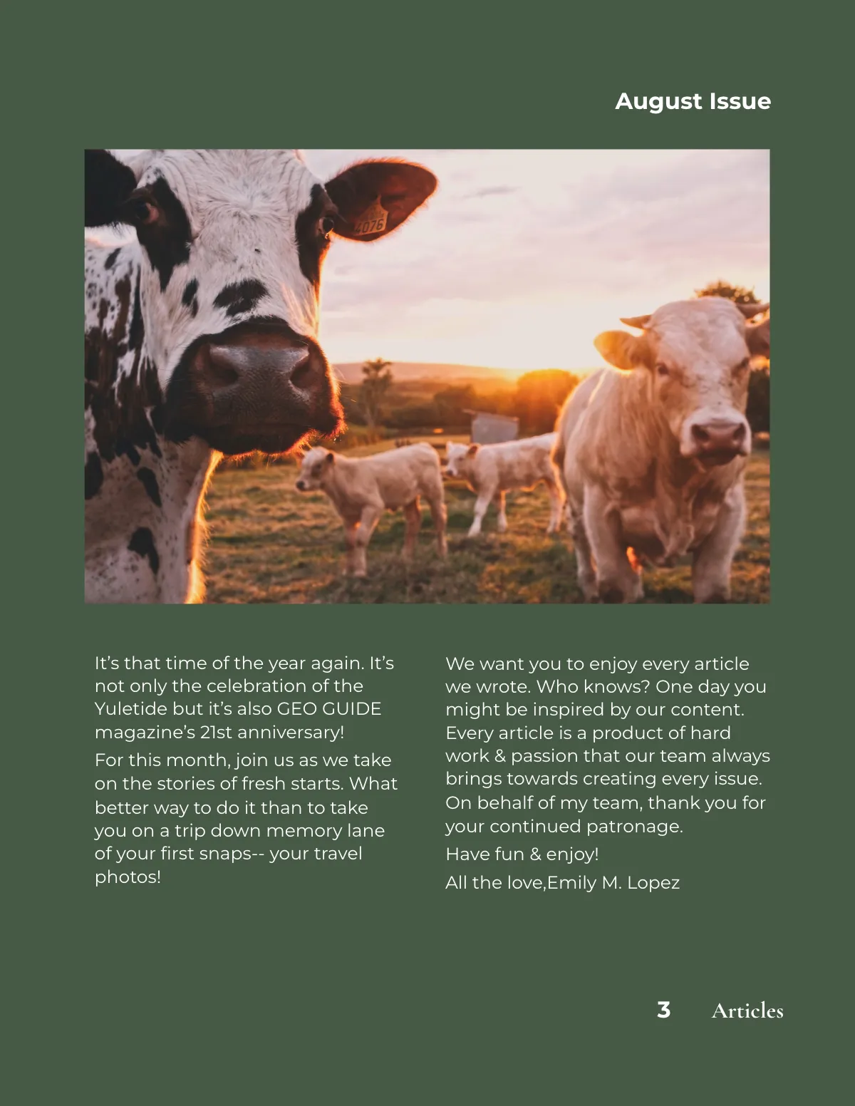 Free Agriculture Magazine Template to Edit Online