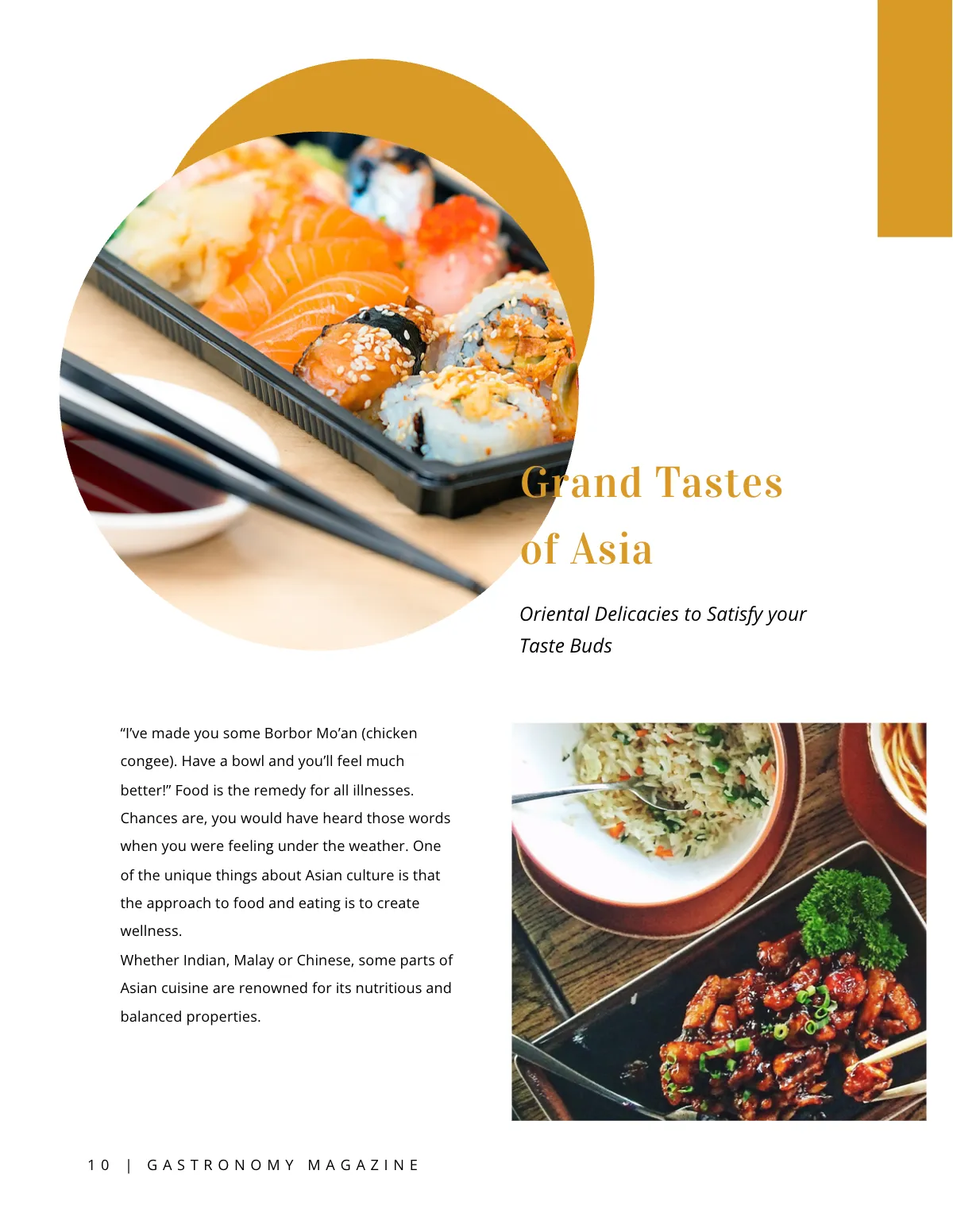 Free Food & Drink Magazine Template to Edit Online