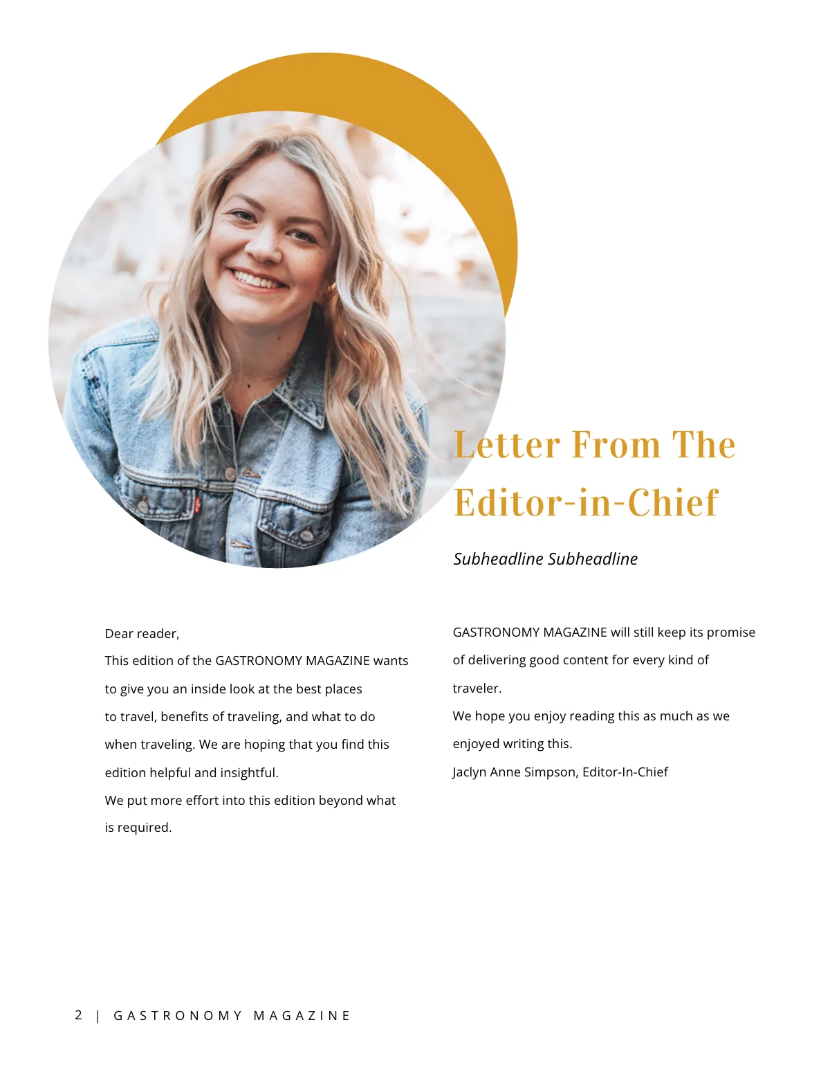 Free Food & Drink Magazine Template to Edit Online