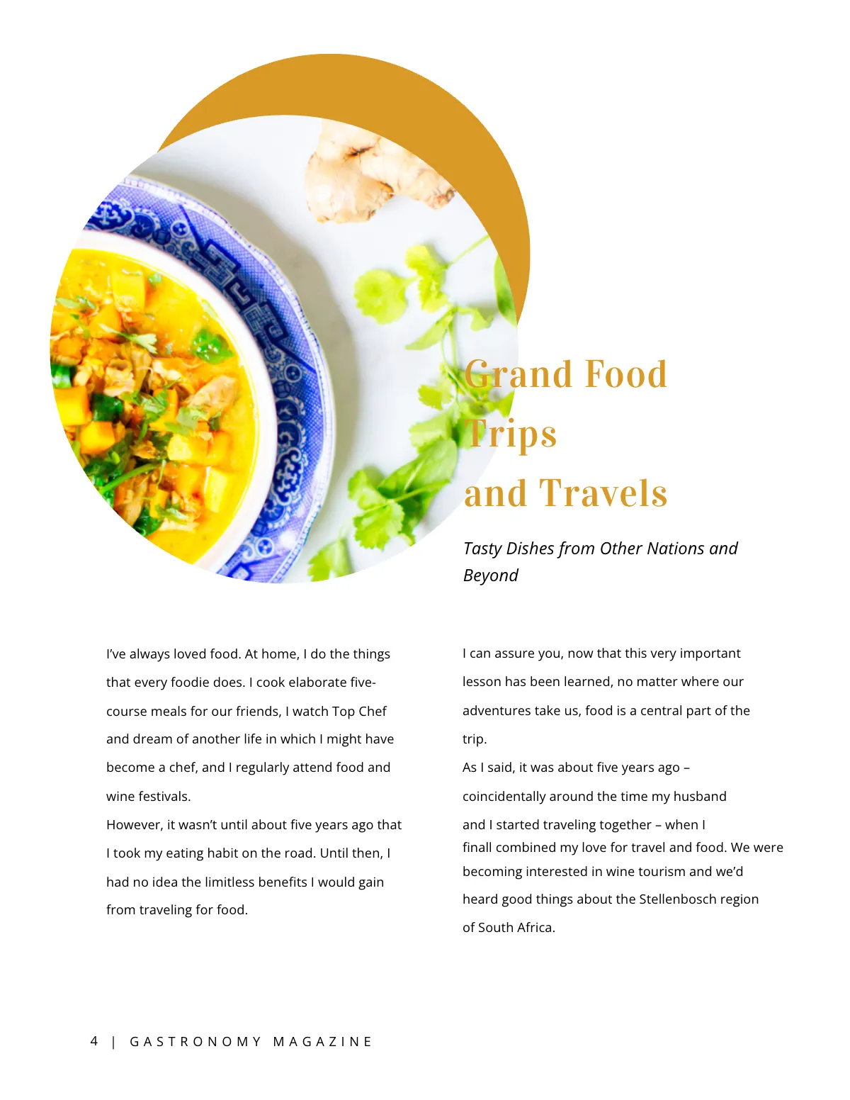 Free Food & Drink Magazine Template to Edit Online