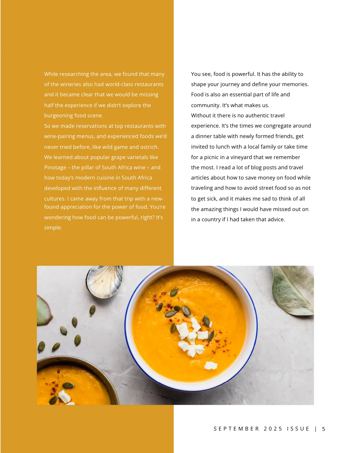 Free Food & Drink Magazine Template to Edit Online