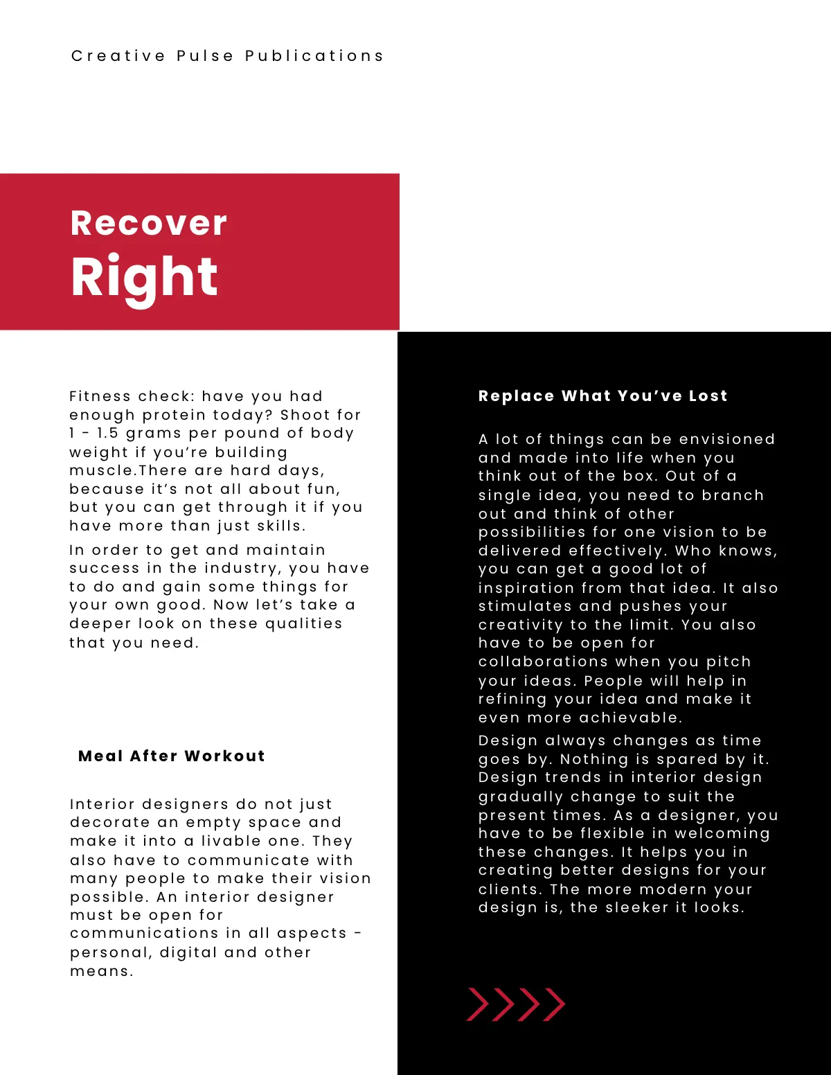 Free Gym Magazine Template to Edit Online