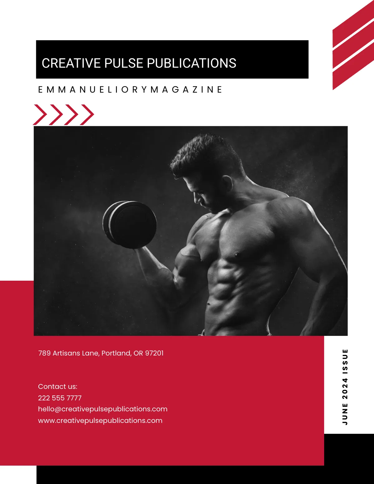 Free Gym Magazine Template to Edit Online