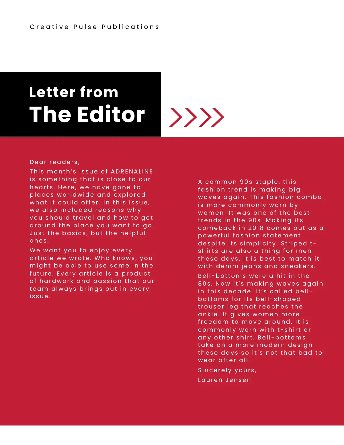 Free Gym Magazine Template to Edit Online