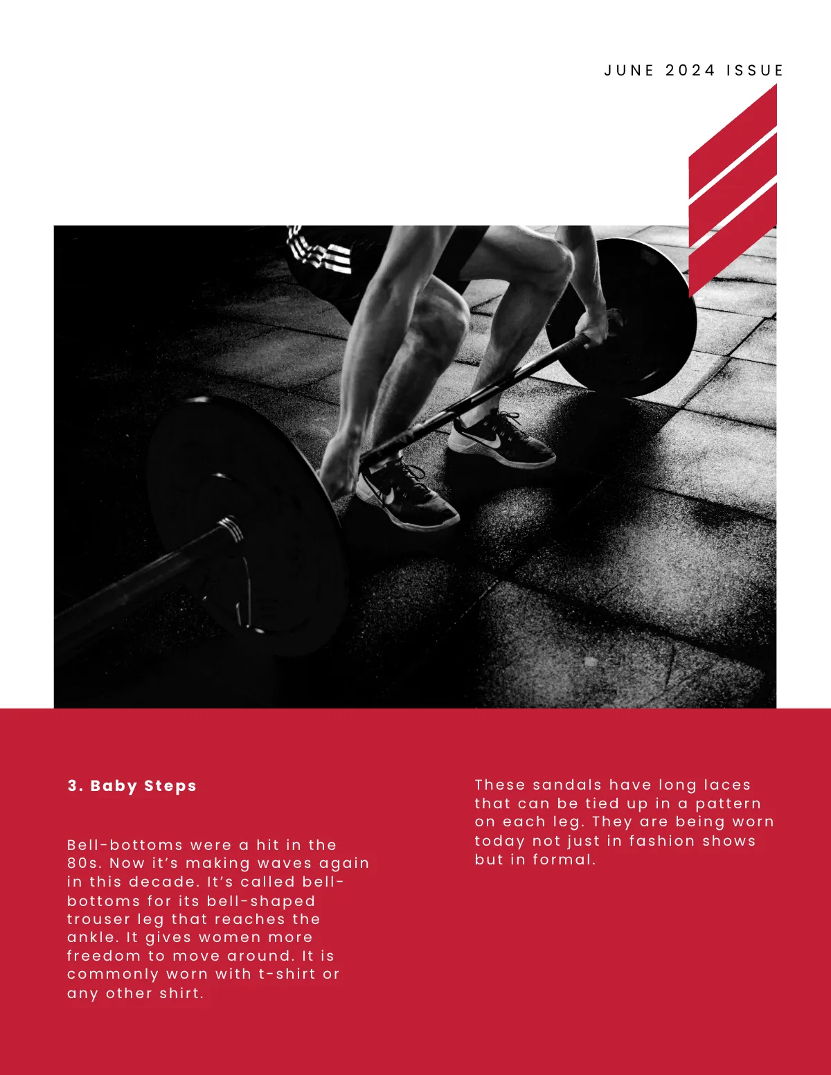 Free Gym Magazine Template to Edit Online