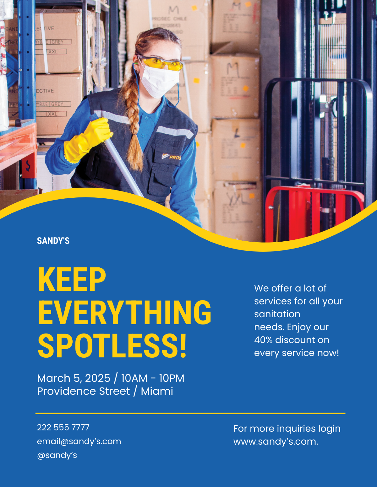 Commercial Cleaning Service Flyer