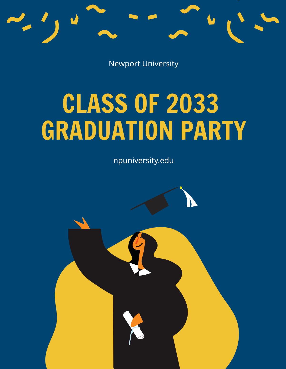 Graduation Party Flyer Template