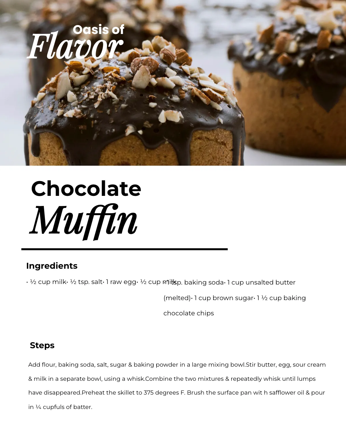 Free Recipe Cookbook Template to Edit Online