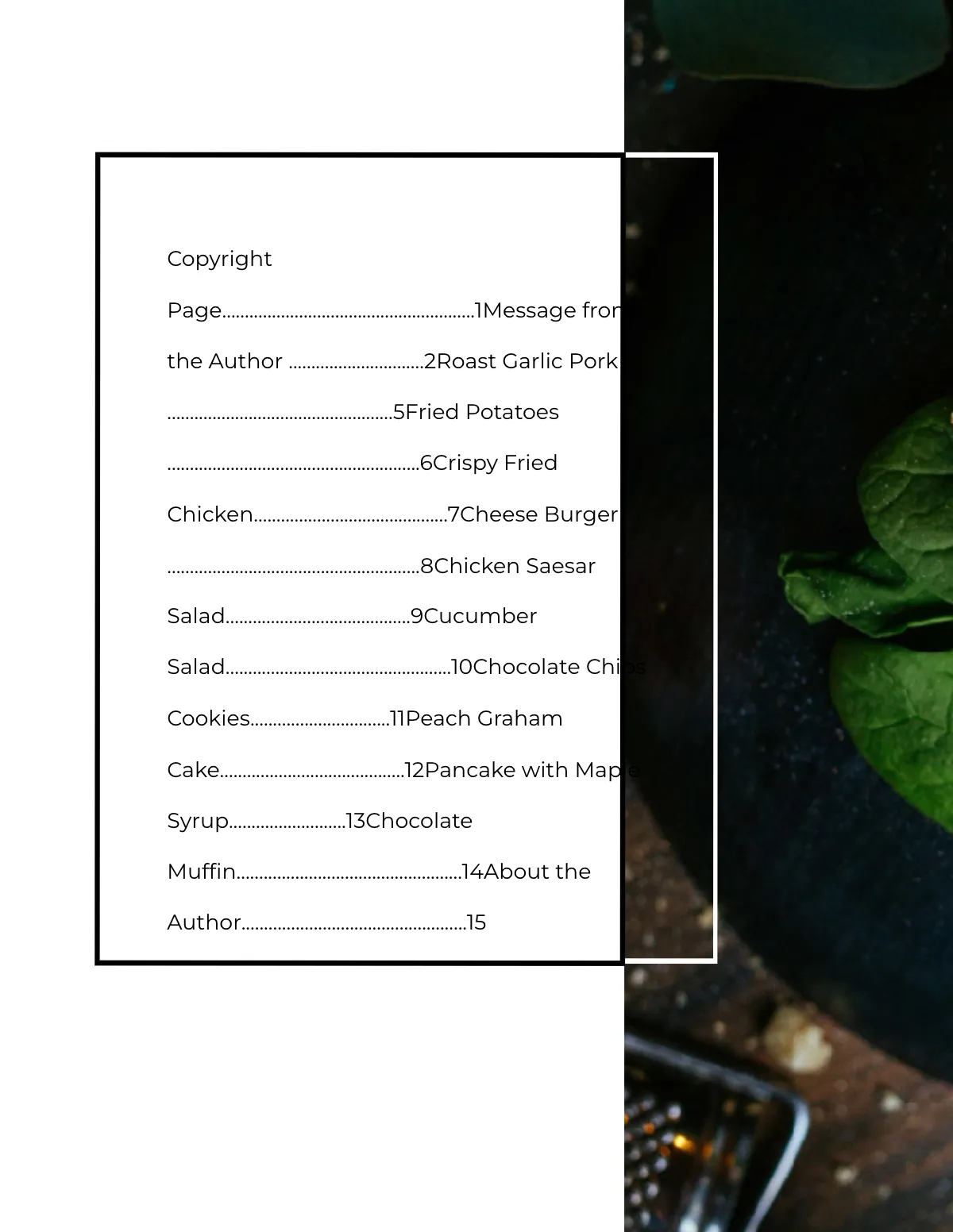 Free Recipe Cookbook Template to Edit Online