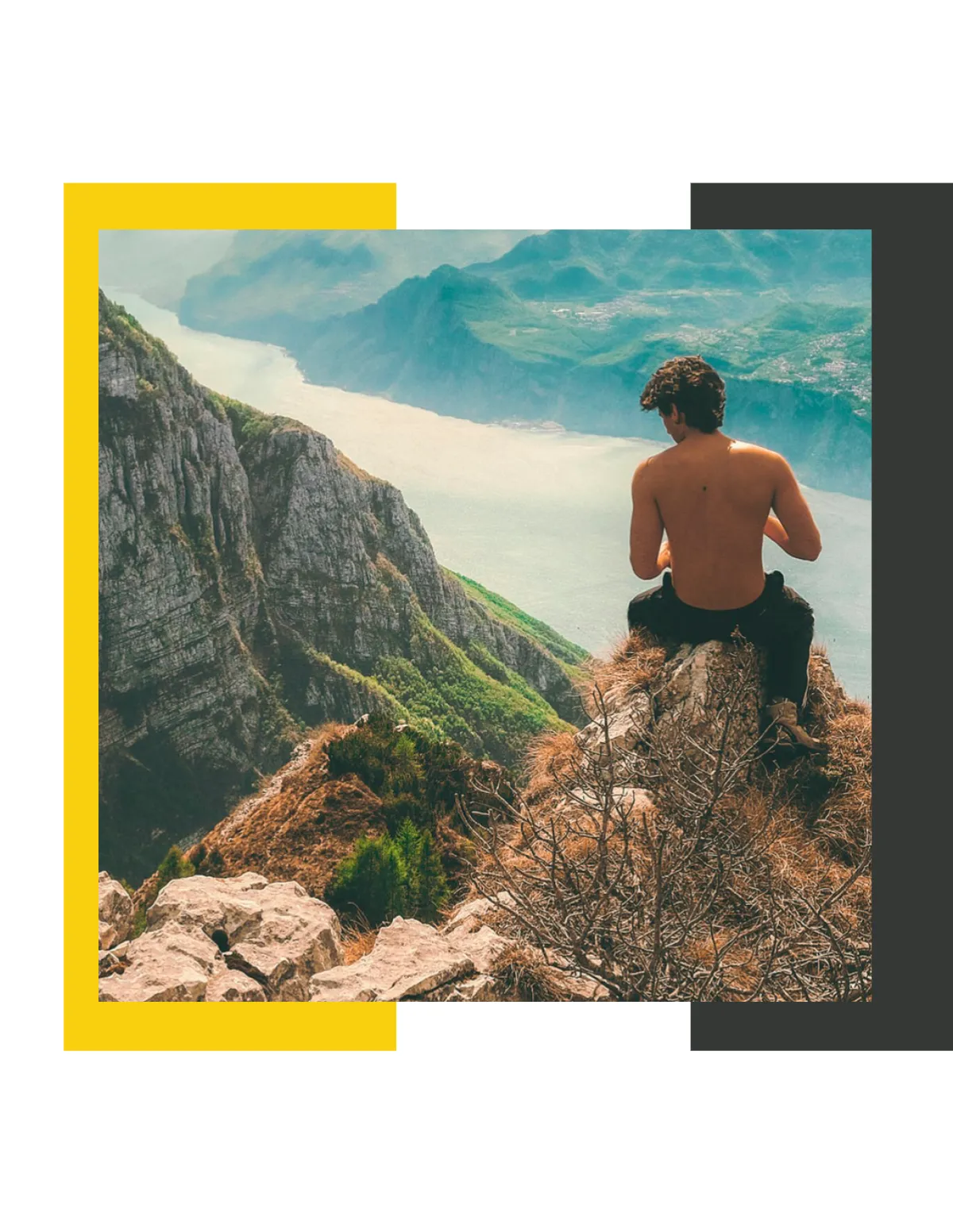 Free Geographical Traveler magazine Template to Edit Online