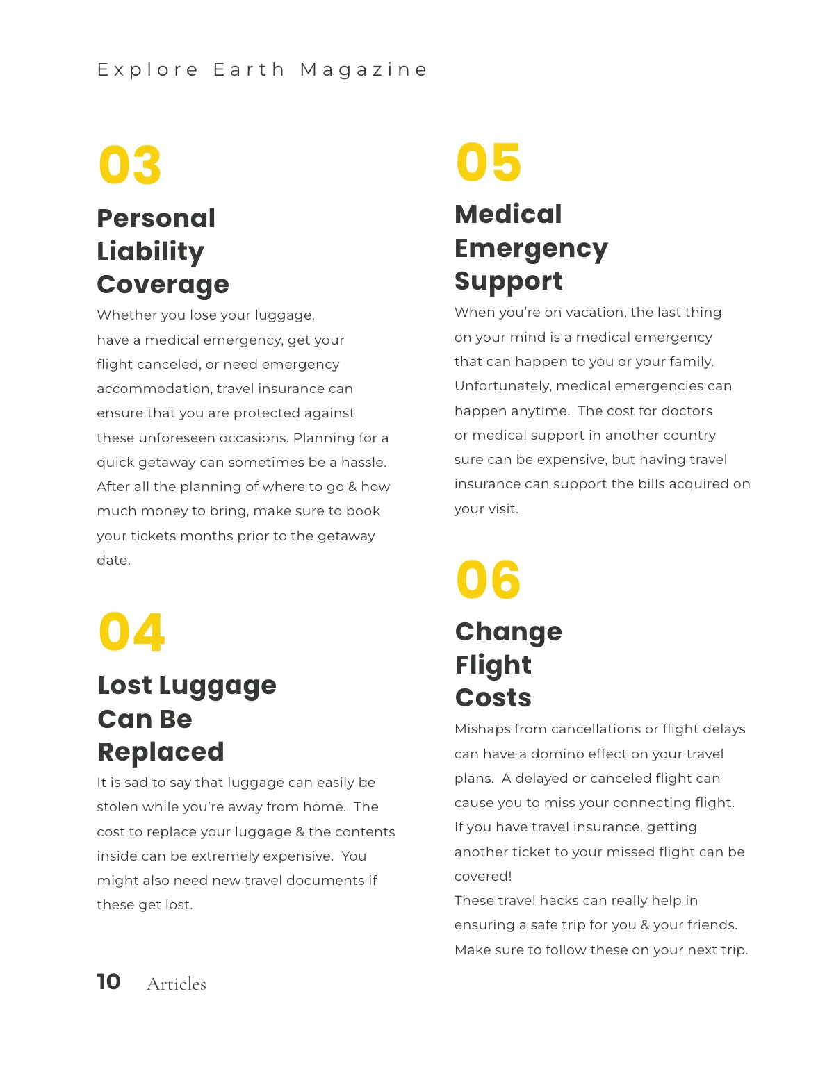 Free Geographical Traveler magazine Template to Edit Online