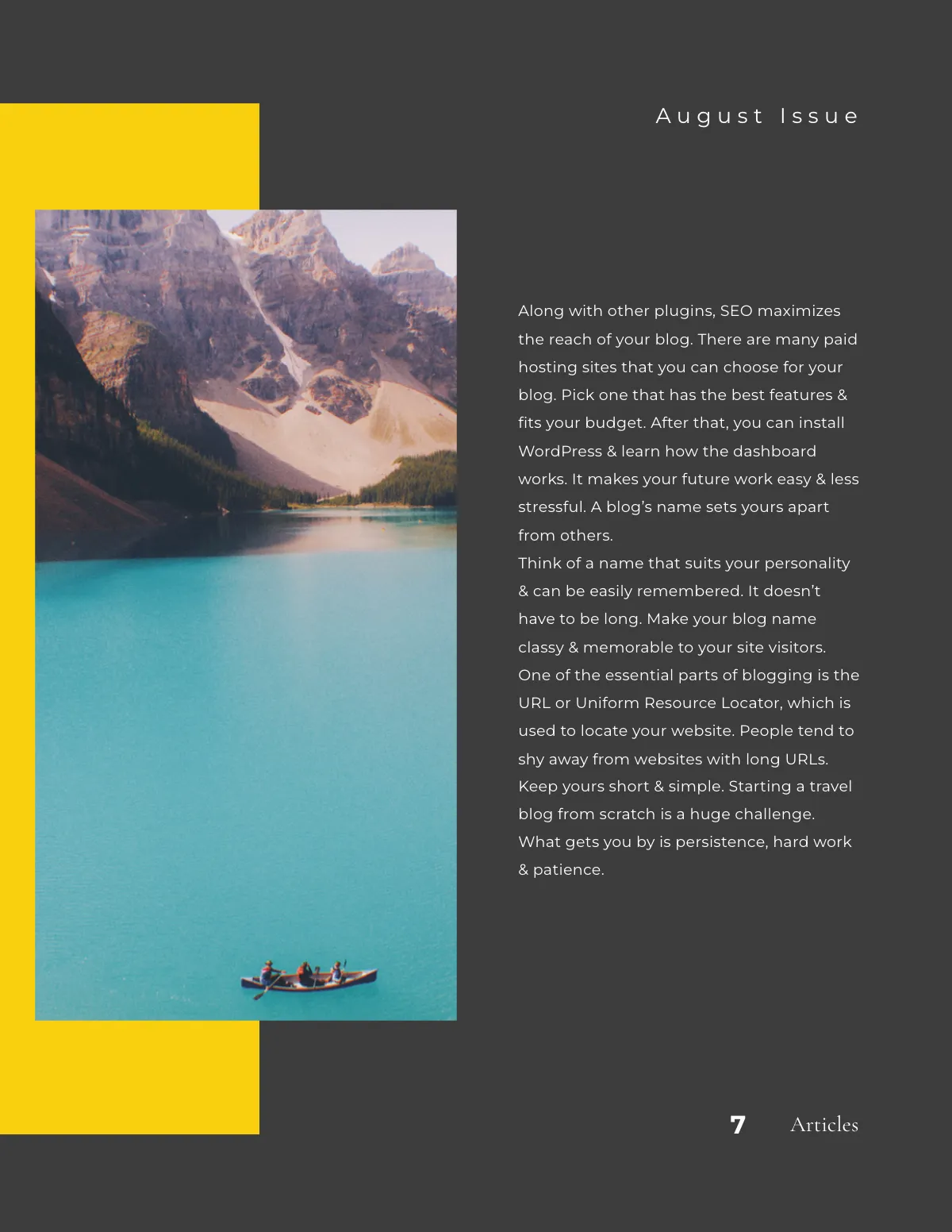 Free Geographical Traveler magazine Template to Edit Online