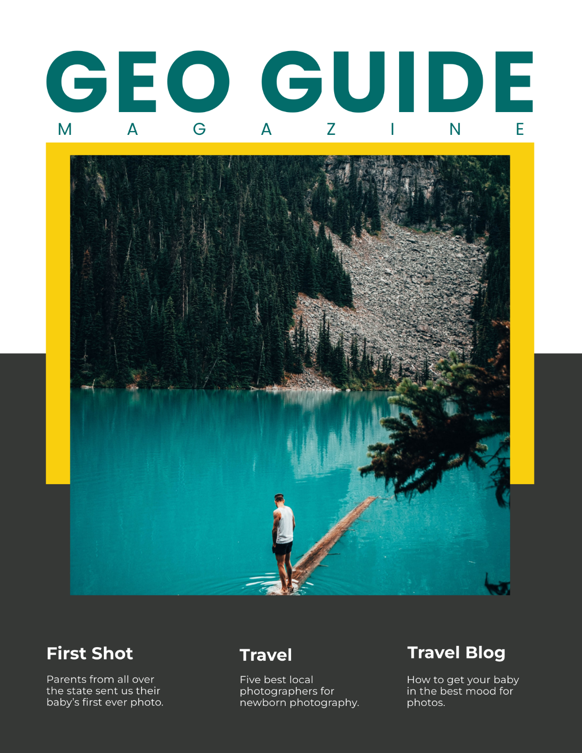 Geographical Traveler magazine Template