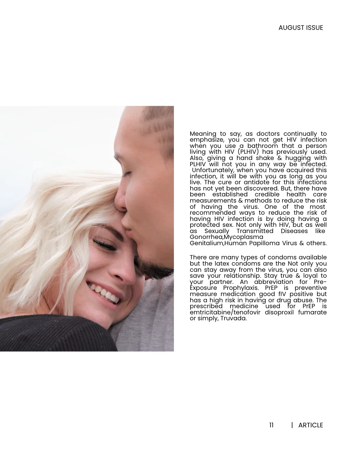 Free Simple Health Magazine Template to Edit Online