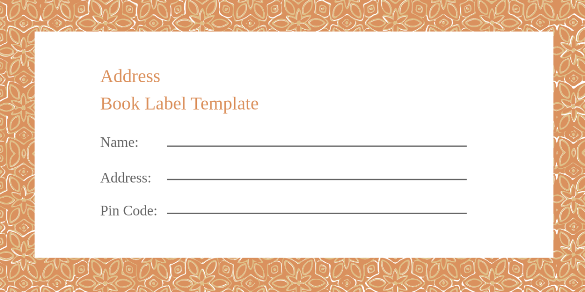 Address Book Label Template - Edit Online & Download