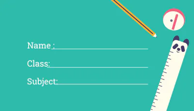 Free Notebook Book Label Template to Edit Online