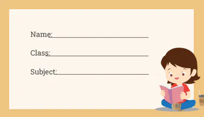 Free Preschool Book Label Template to Edit Online