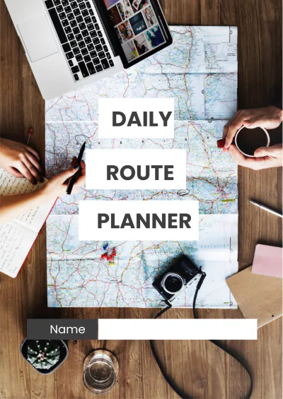 Free Basic Daily Route Planner Template to Edit Online