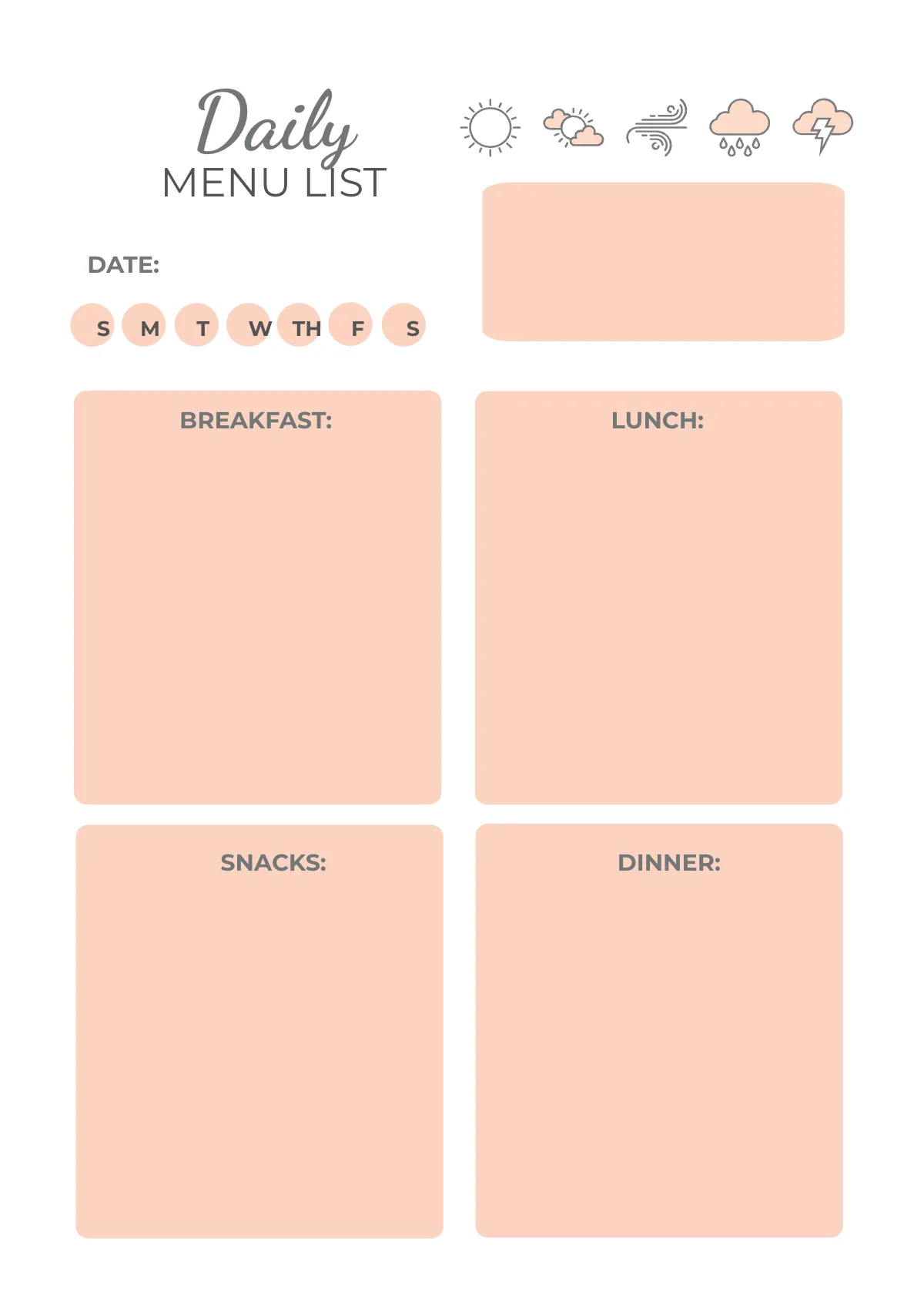Free Printable Life Planner Template to Edit Online