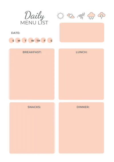 Free Printable Life Planner Template to Edit Online