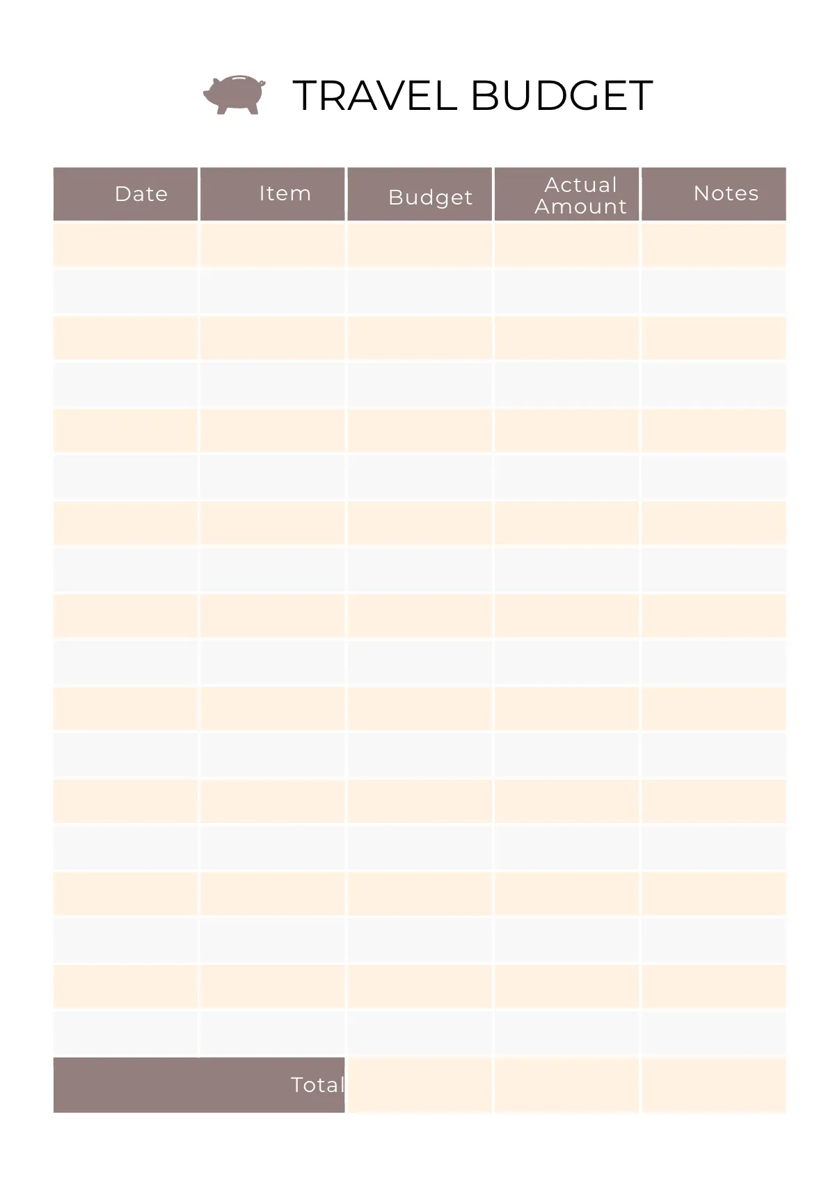 Free Printable Trip Planner Template to Edit Online