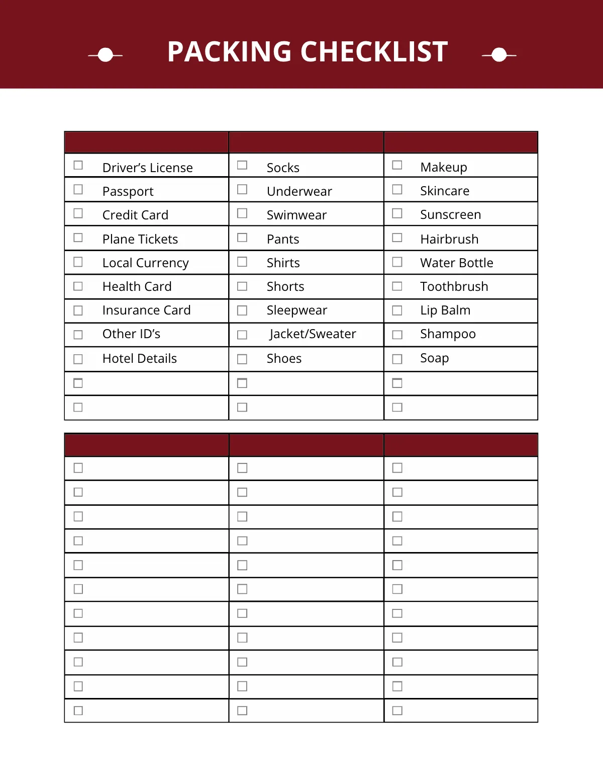 Free Company Vacation Planner Template to Edit Online