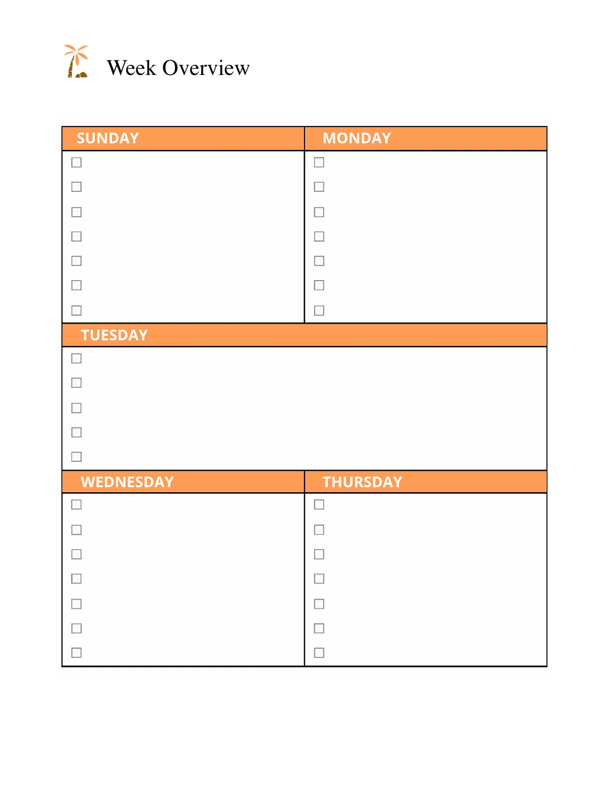 Free Summer Travel Planner Template to Edit Online