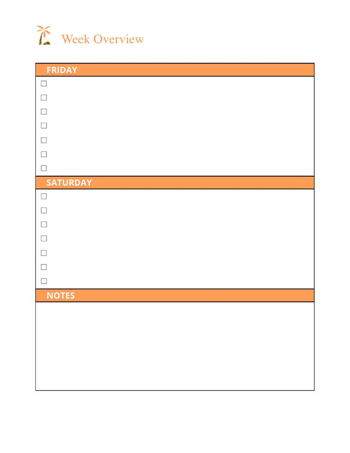 Free Summer Travel Planner Template to Edit Online