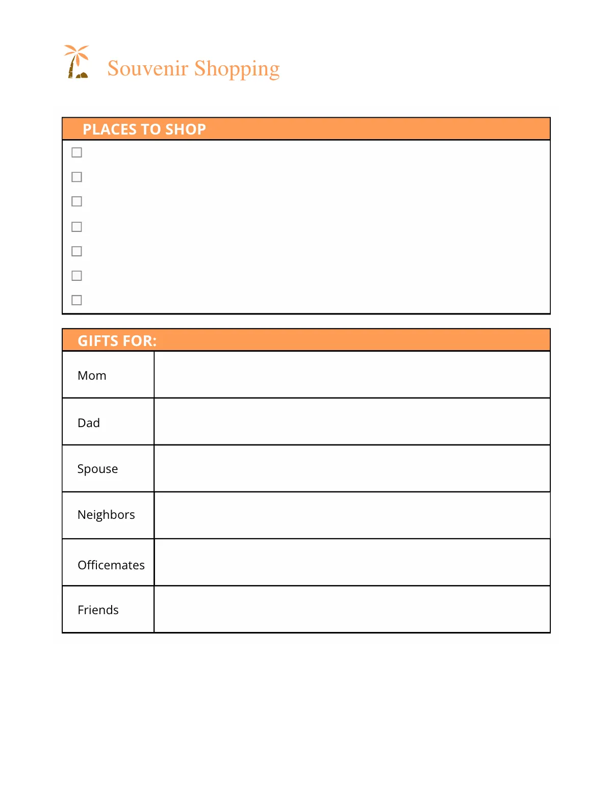Free Summer Travel Planner Template to Edit Online