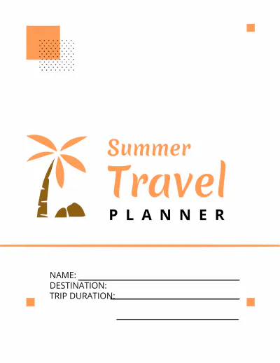 Free Summer Travel Planner Template to Edit Online