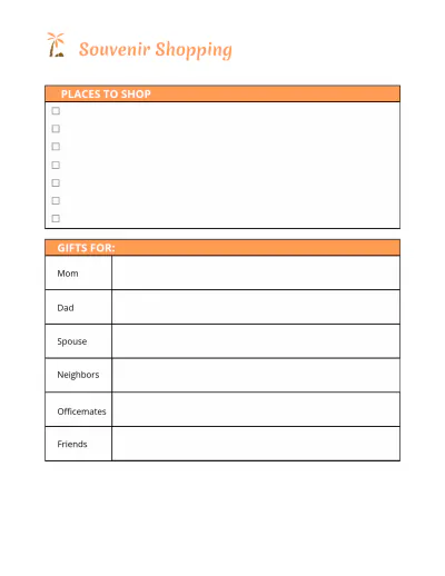 Free Summer Travel Planner Template to Edit Online