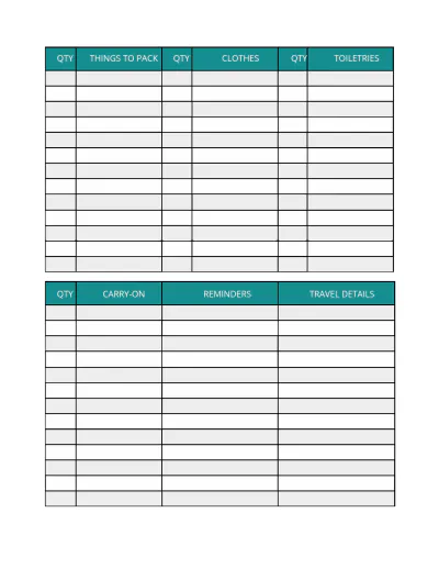 Free Cruise Travel Planner Template to Edit Online