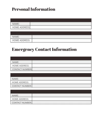 Free Camping Travel Planner Template to Edit Online