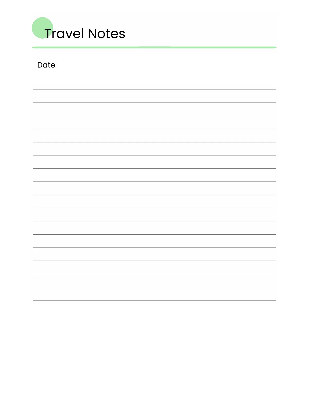 Free Backpacking Travel Planner Template to Edit Online