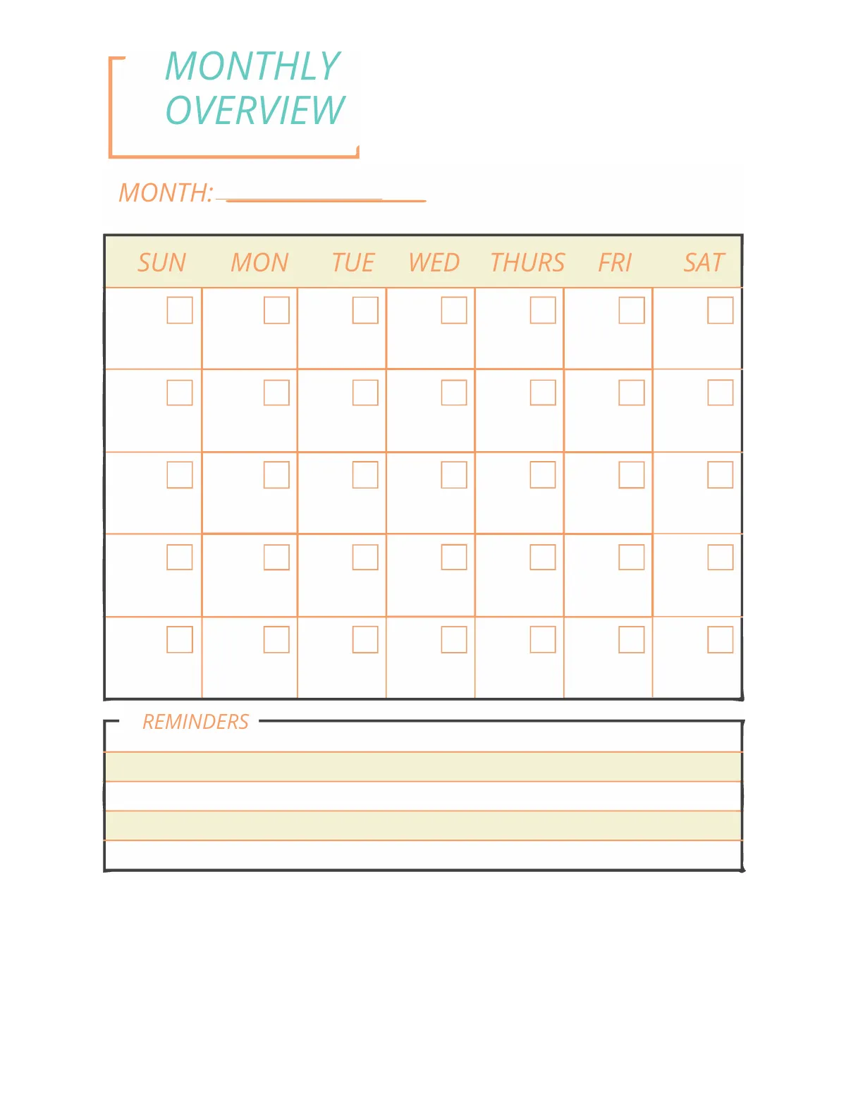 Free Monthly Travel Planner Template to Edit Online