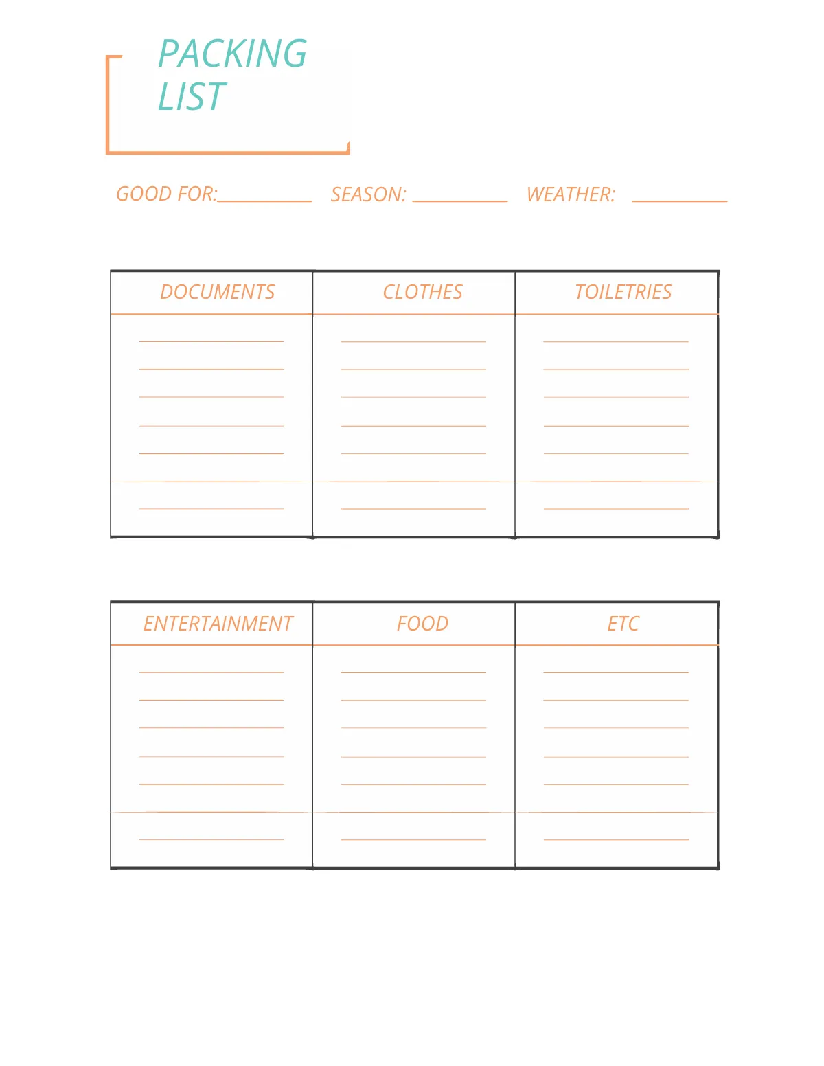 Free Monthly Travel Planner Template to Edit Online