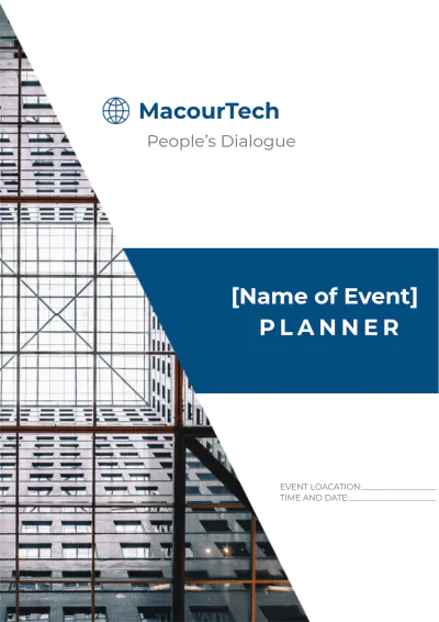 Free Basic Event Planner Template to Edit Online