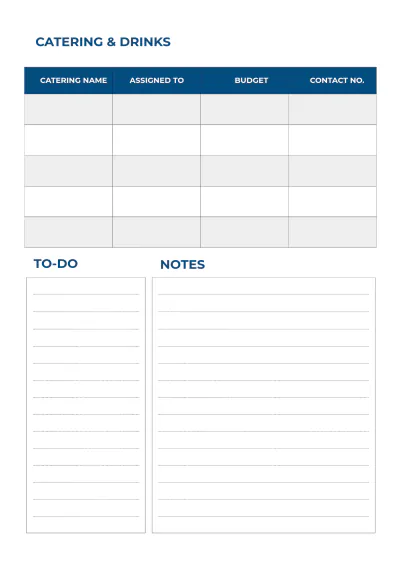 Free Basic Event Planner Template to Edit Online
